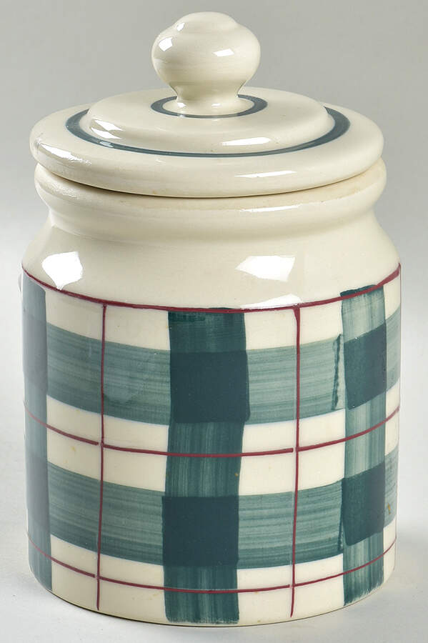 Buffalo Check Small Canister & Lid by Hartstone-1
