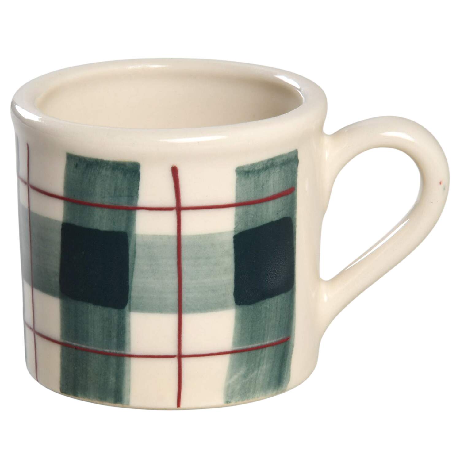 Buffalo Check Flat Cup by Hartstone-1