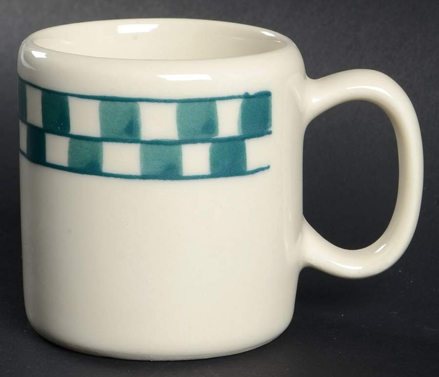 Green Checks Small Mug by Hartstone-1