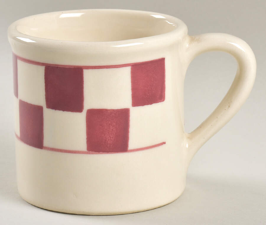 Red Checks Mug by Hartstone-1