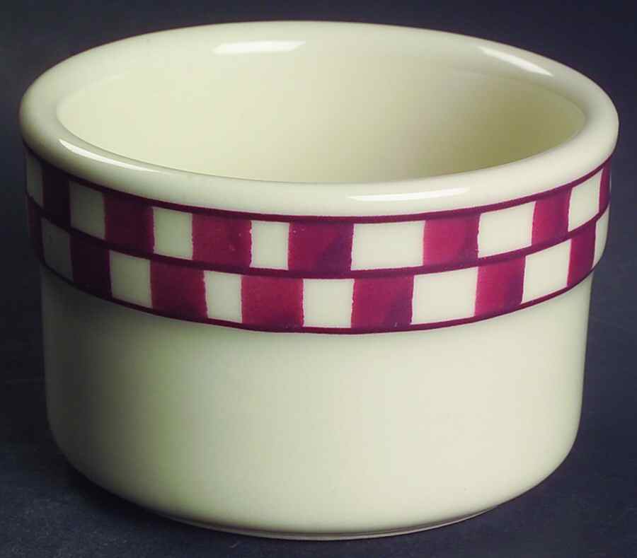 Red Checks Ramekin by Hartstone-1