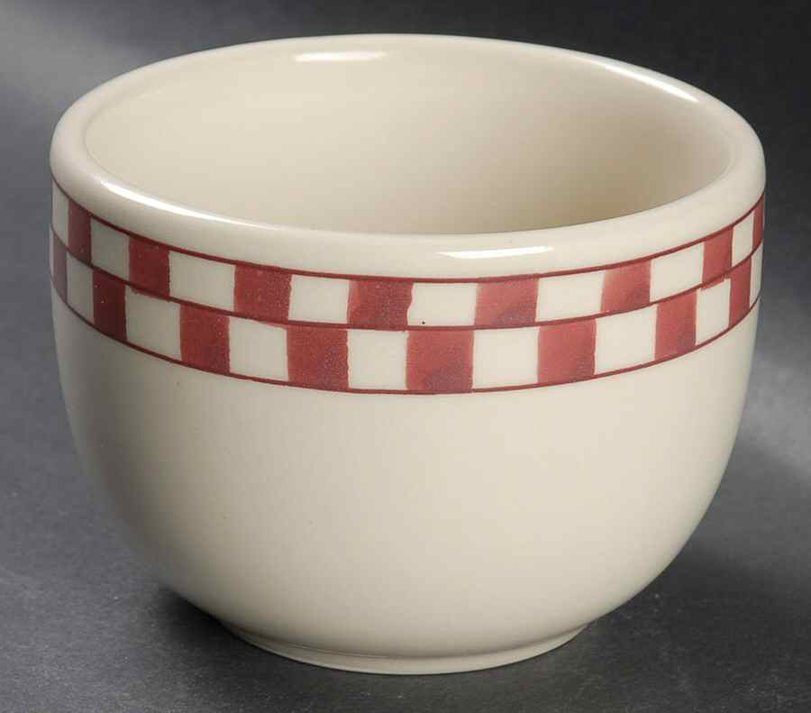 Red Checks 4" Jumbo Bowl by Hartstone-1