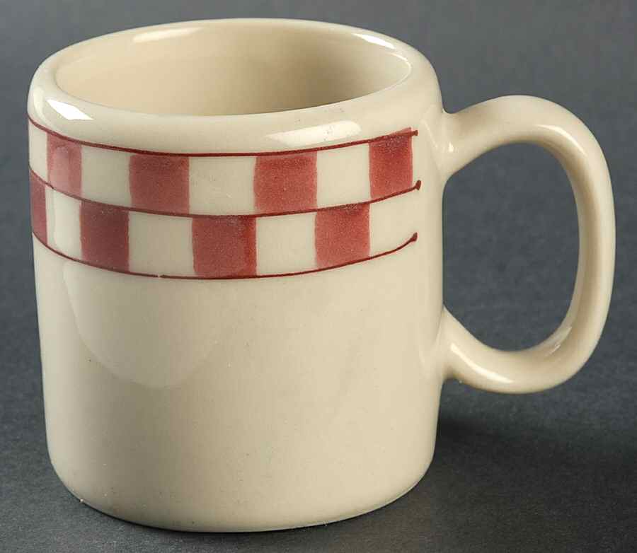 Red Checks Small Mug by Hartstone-1