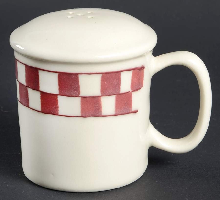 Red Checks Pepper Shaker by Hartstone-1