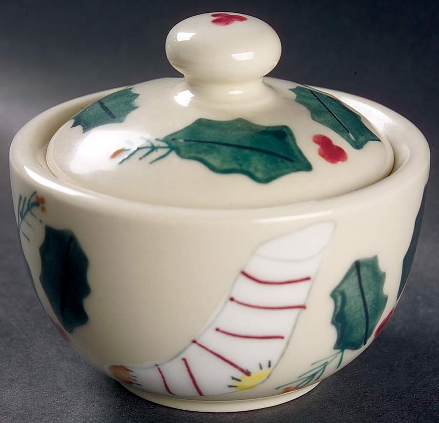 Christmas Traditions Sugar Bowl & Lid by Hartstone-1