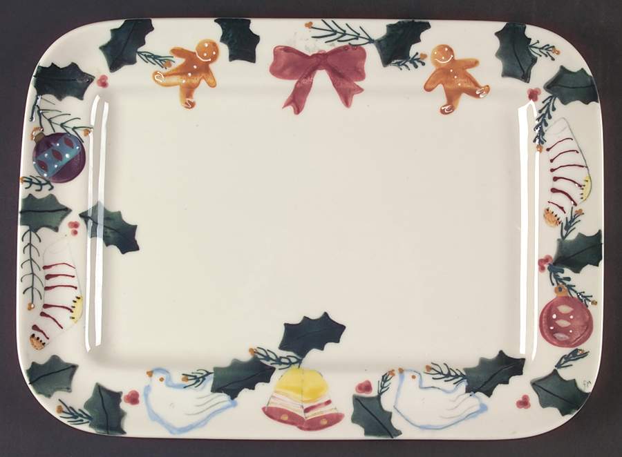 Christmas Traditions 15" Rectangular Serving Platter by Hartstone-1