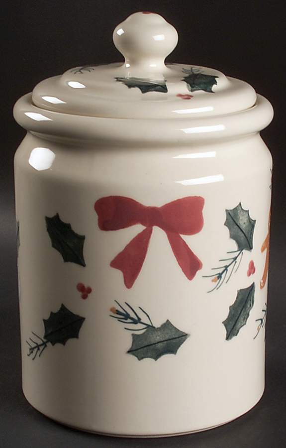 Christmas Traditions Cookie Jar & Lid by Hartstone-1