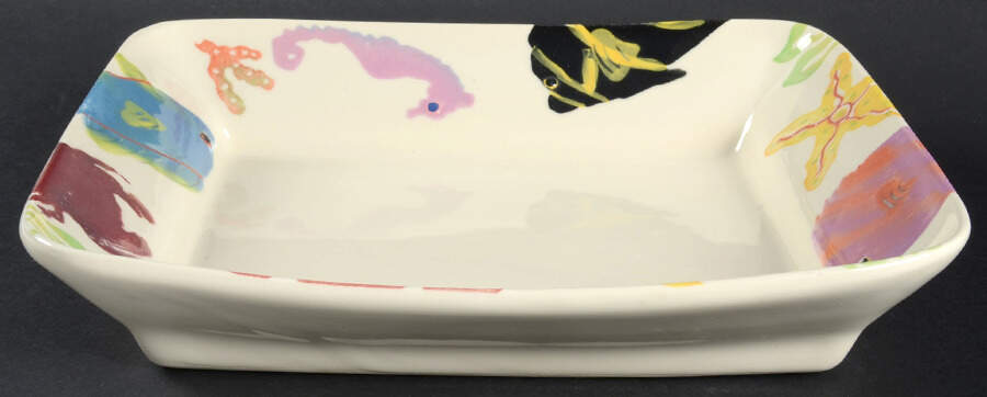 Coral Reef 12" Square Vegetable Bowl by Hartstone-1