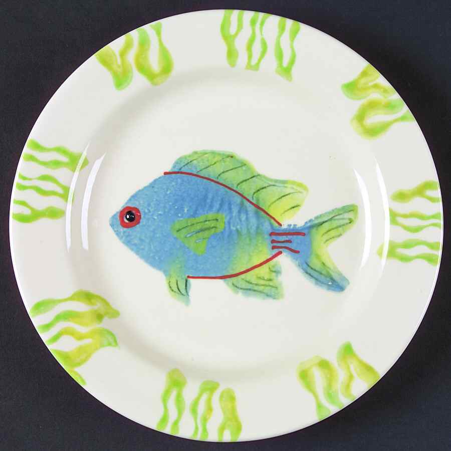 Coral Reef Salad Plate by Hartstone-1