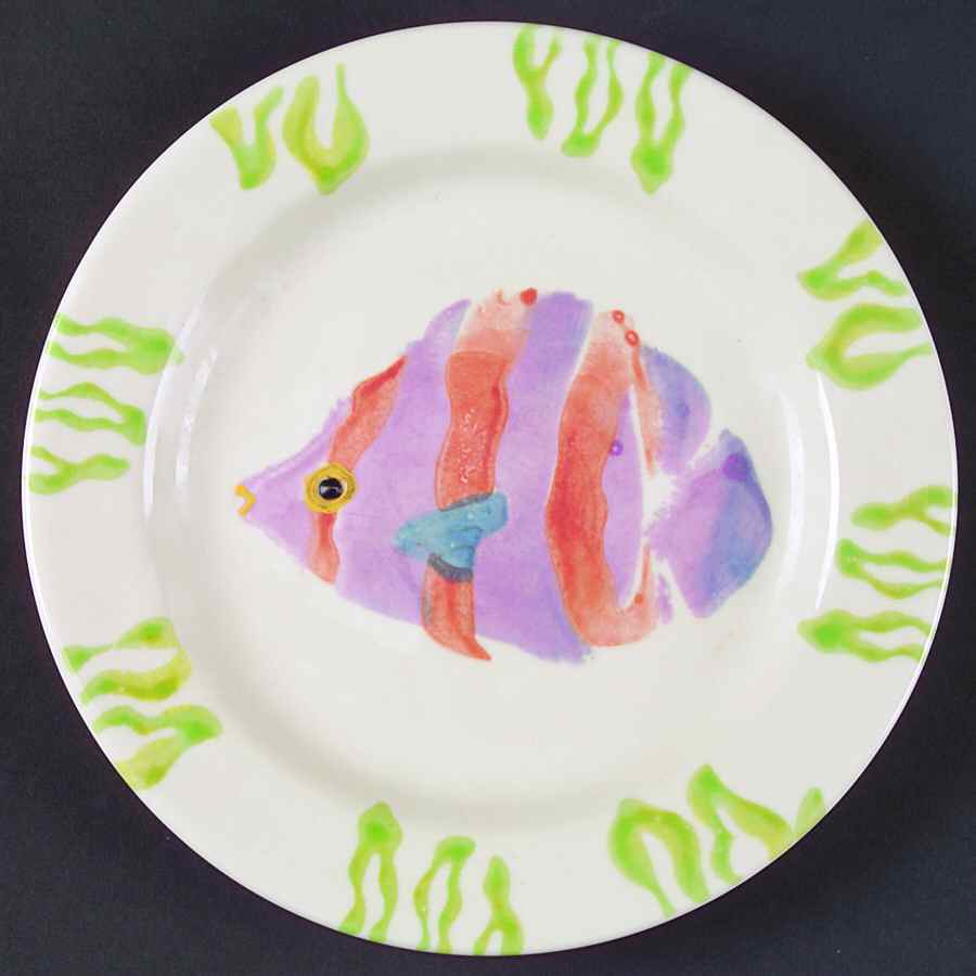 Coral Reef Salad Plate by Hartstone-1