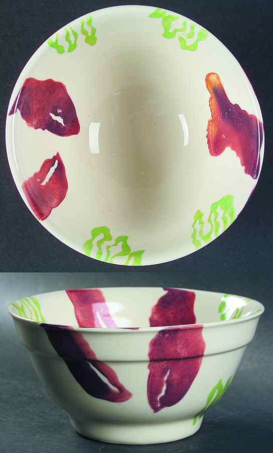 Coral Reef 7" Ribbed Mixing Bowl by Hartstone-1