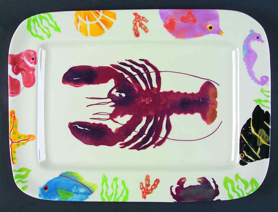 Coral Reef 16" Rectangular Serving Platter by Hartstone-1