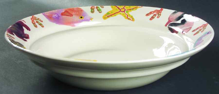 Coral Reef 14" Pasta Serving Bowl by Hartstone-1