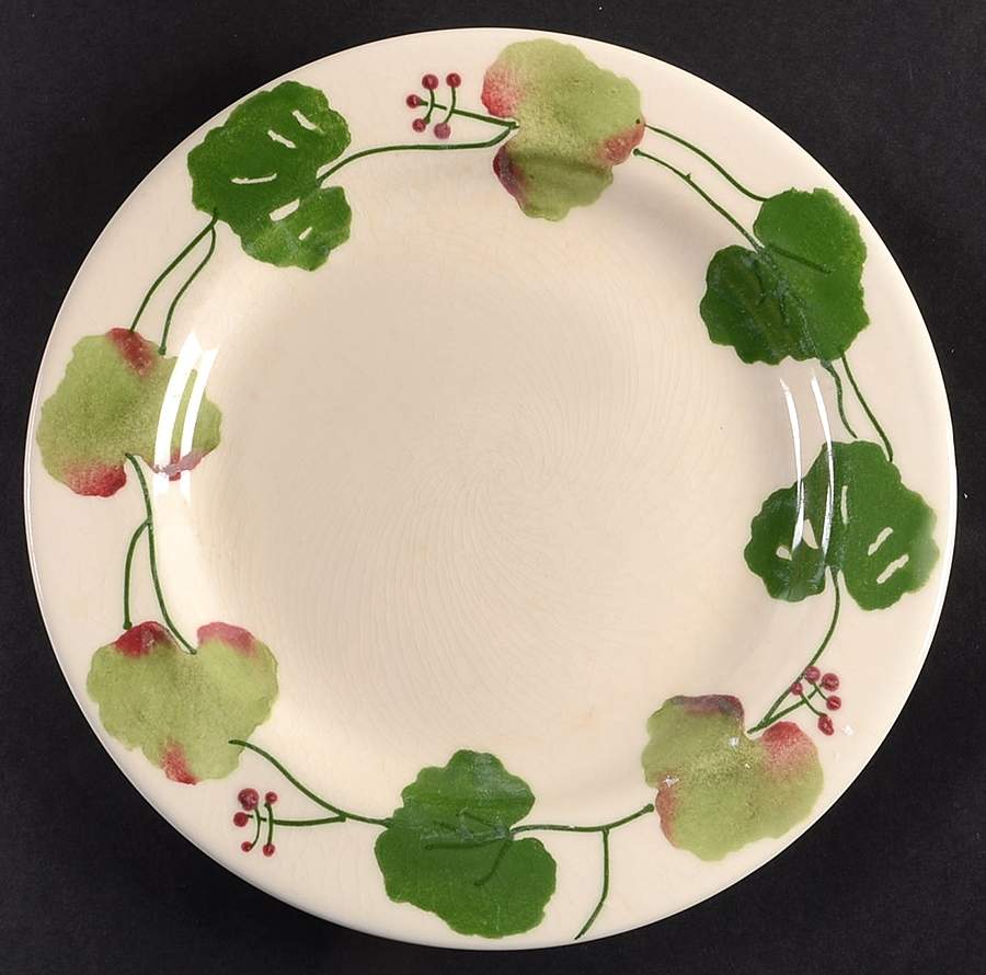 Geranium Salad Plate by Hartstone-1