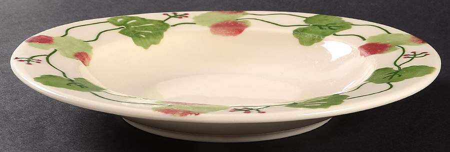 Geranium Rim Soup Bowl by Hartstone-1