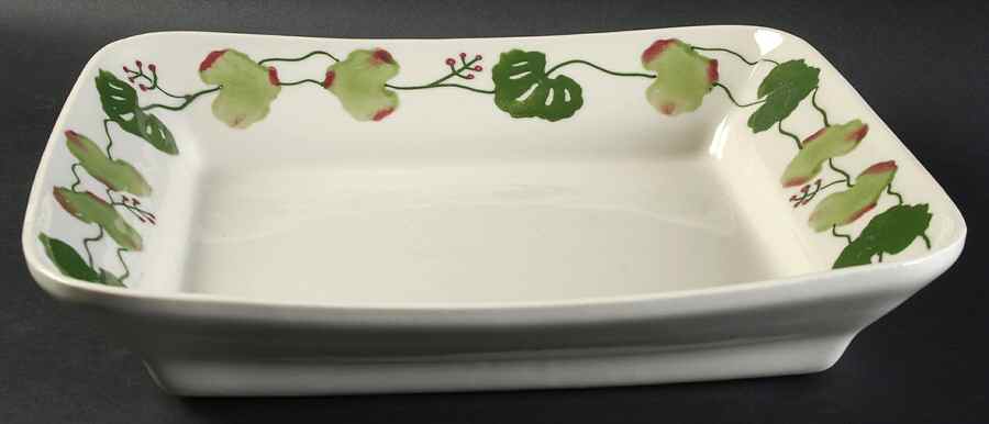 Geranium 12" Square Vegetable Bowl by Hartstone-1
