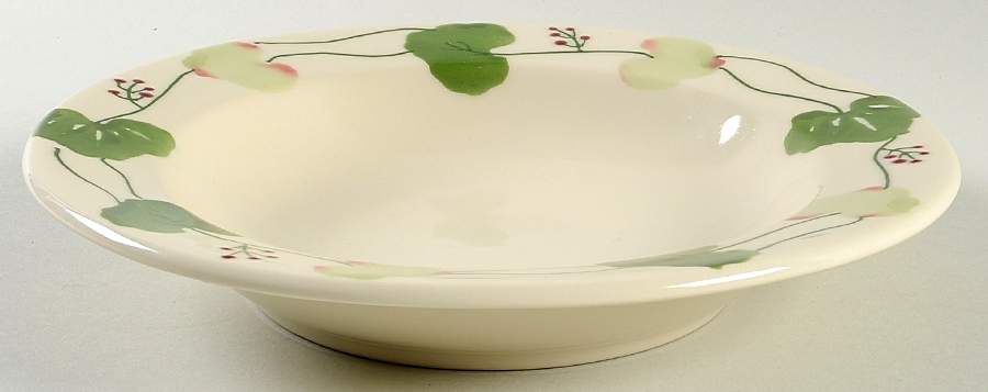 Geranium Large Rim Soup Bowl by Hartstone-1