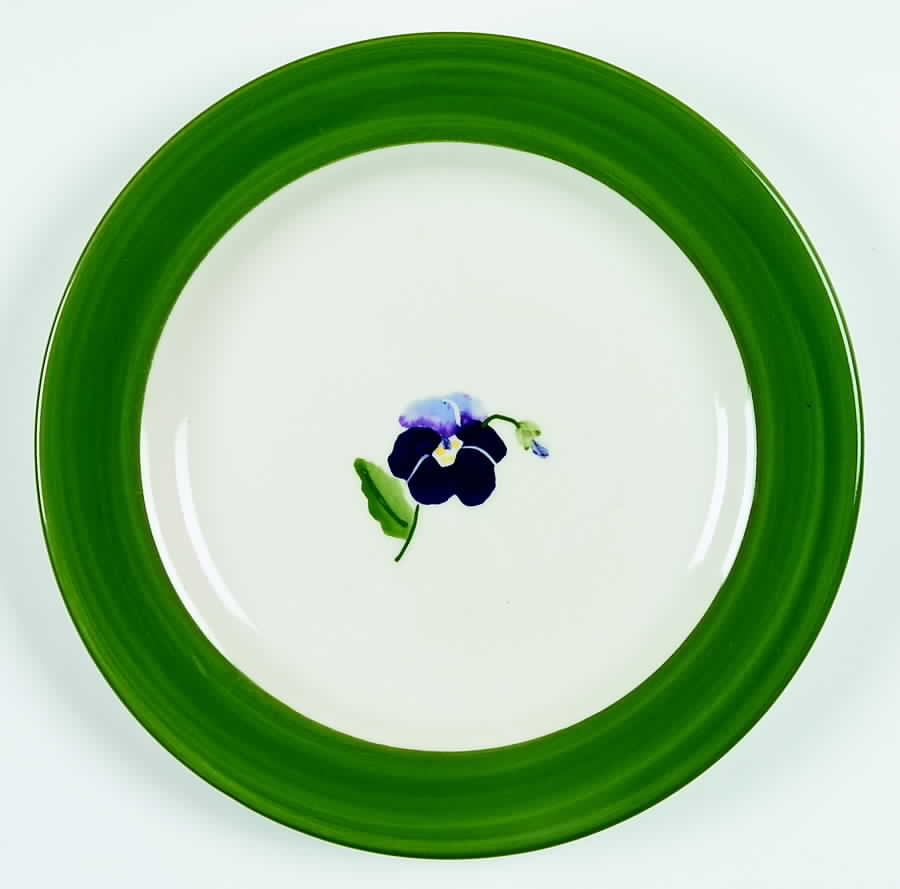 Pansy Salad Plate by Hartstone-1
