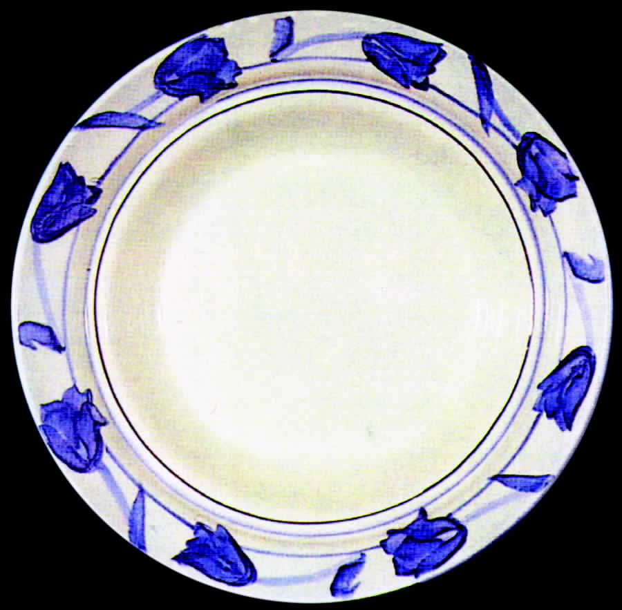 Romantic Blues Service Plate (Charger) by Hartstone-1