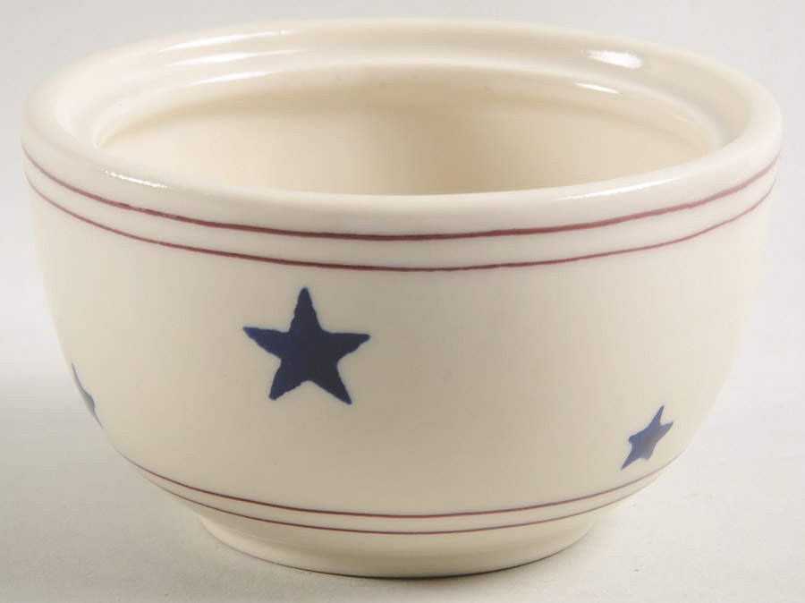 Stars & Stripes Sugar Bowl No Lid by Hartstone-1