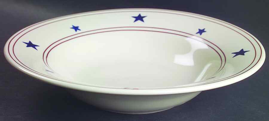 Stars & Stripes 12" Round Vegetable Bowl by Hartstone-1