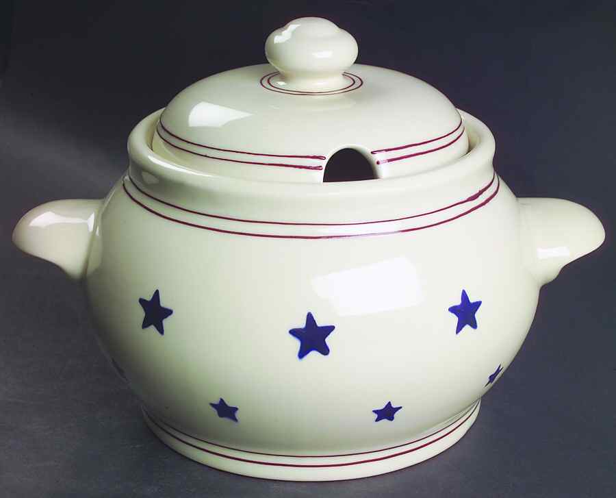 Stars & Stripes Tureen &  Lid by Hartstone-1