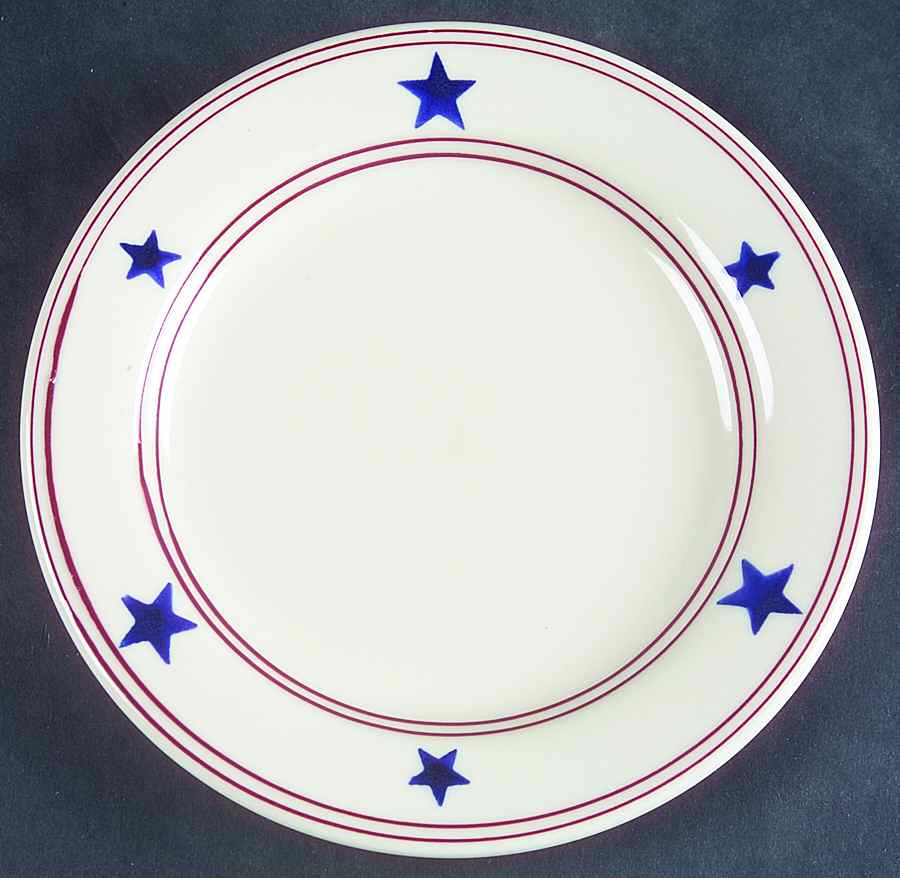 Stars & Stripes Salad Plate by Hartstone-1