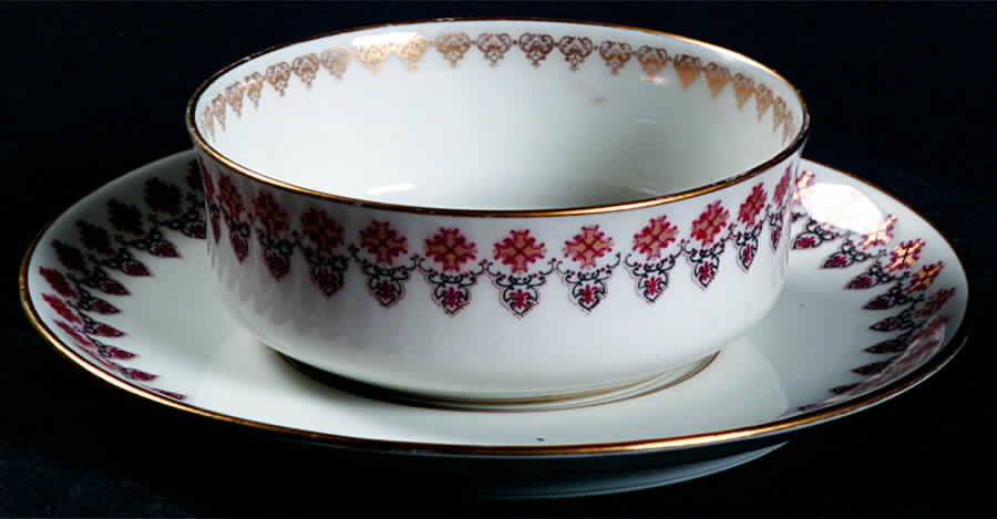 Schleiger 753 Ramekin & Saucer Set by Haviland-1