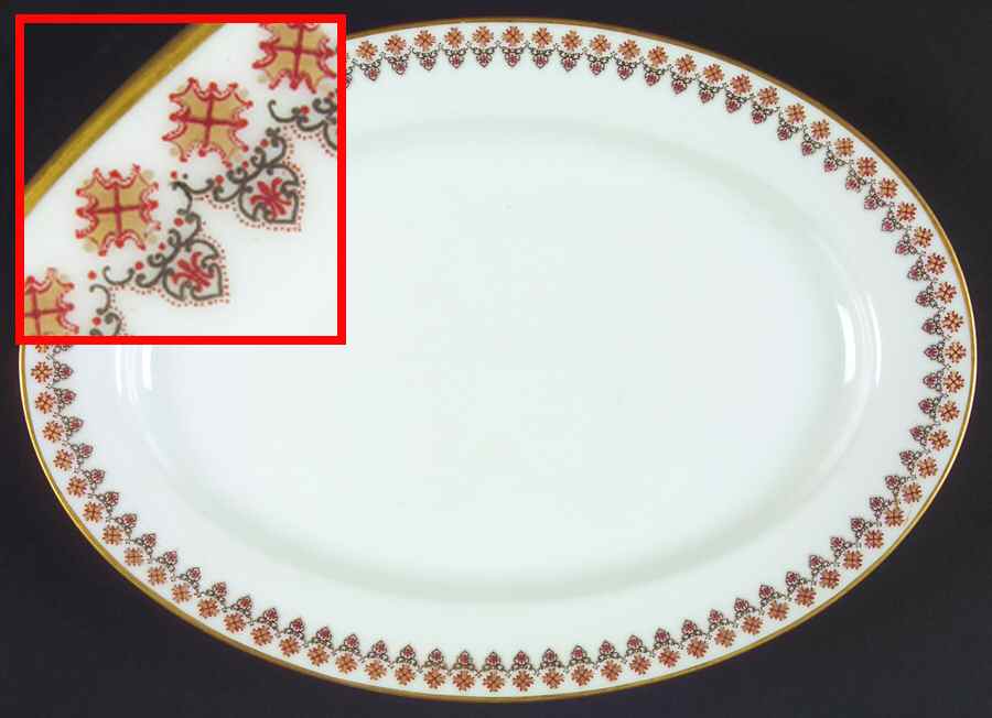 Schleiger 753 11" Oval Serving Platter by Haviland-1