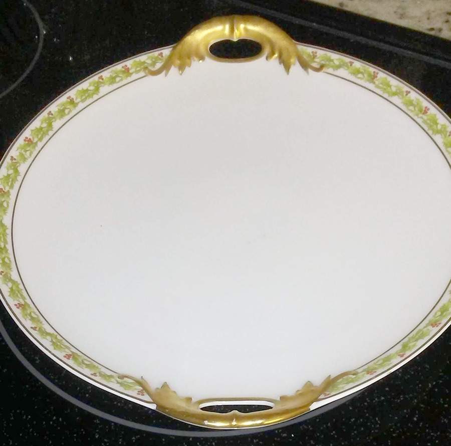 Schleiger 1191 Handled Cake Plate by Haviland-1