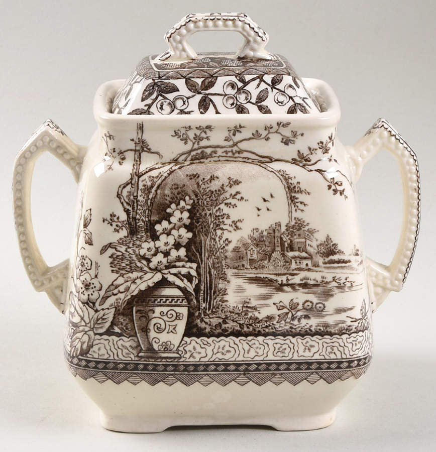 Rustic Oversize Sugar Bowl & Lid by Hill Pottery-1