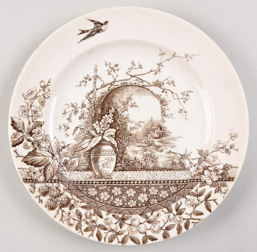 Rustic Luncheon Plate by Hill Pottery-1