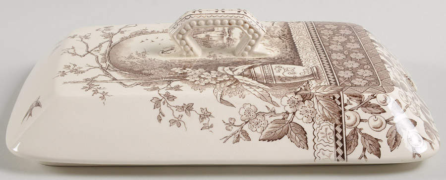 Rustic Lid for Rectangular Tureen by Hill Pottery-1