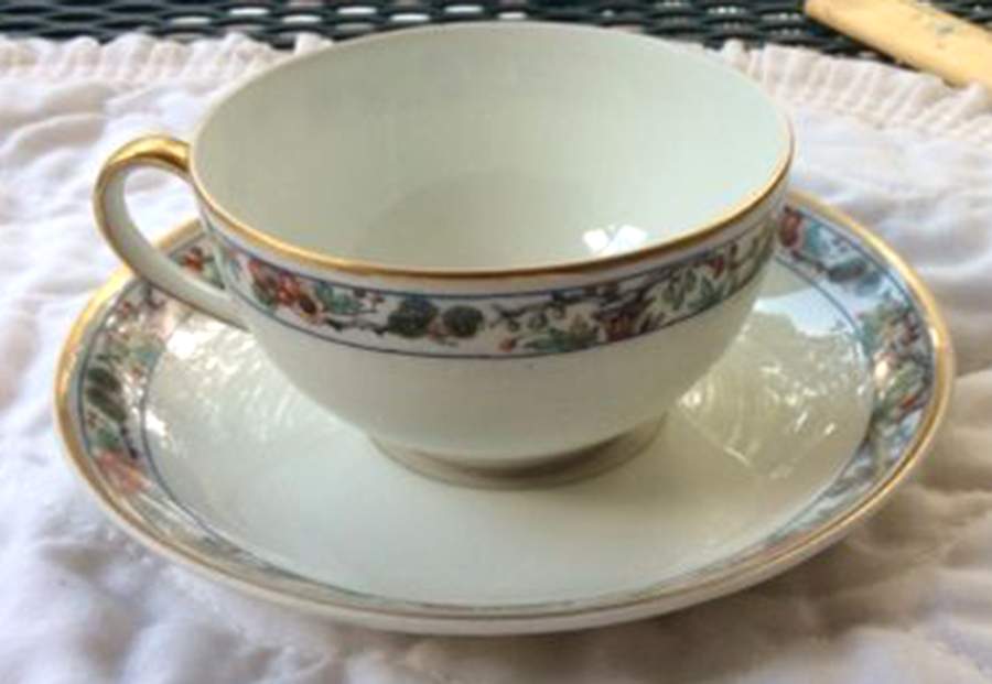 H3595 Flat Cup & Saucer Set by Haviland-1