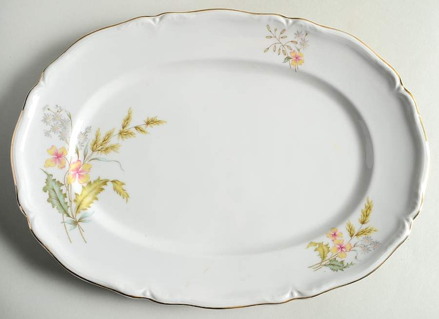 Harvest Time 14" Oval Serving Platter by Hutschenreuther-1