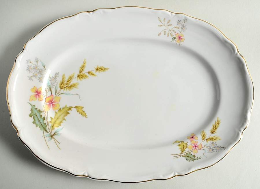 Harvest Time 12" Oval Serving Platter by Hutschenreuther-1