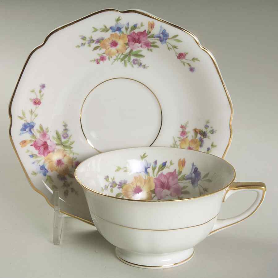 16257 Footed Cup & Saucer Set by Heinrich - H&C-1