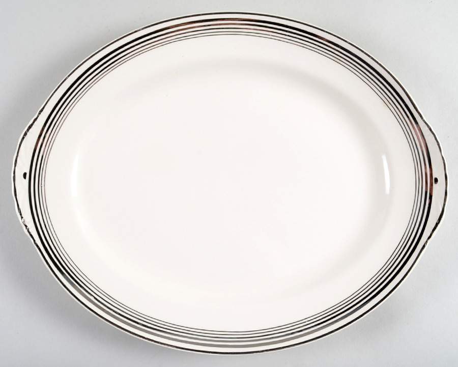 N1539 13" Oval Serving Platter by Homer Laughlin -1