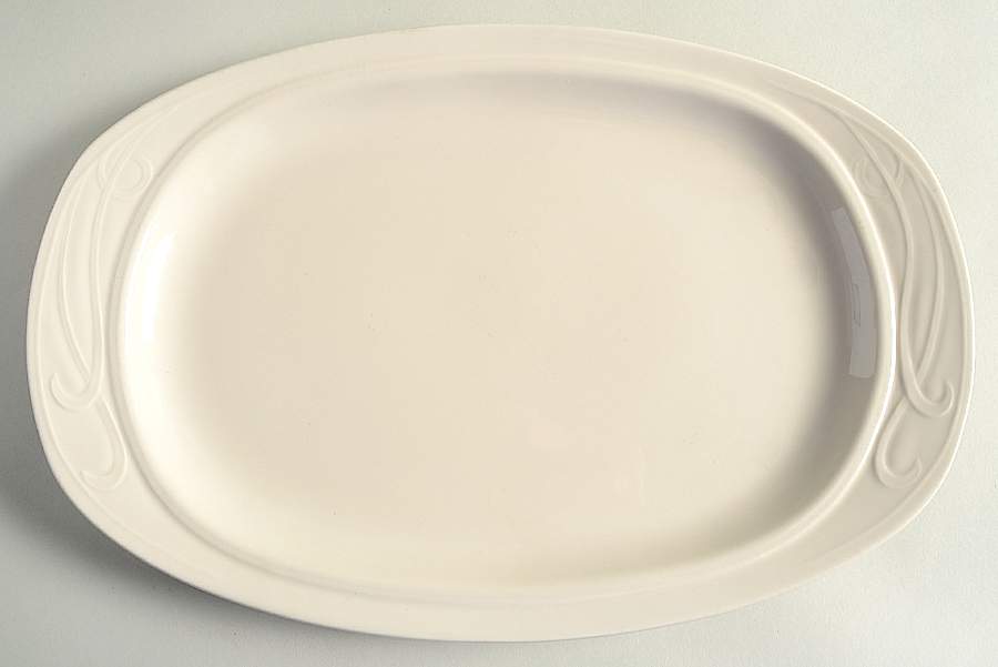 Lyrica (No Trim) 13" Oval Serving Platter by Homer Laughlin -1