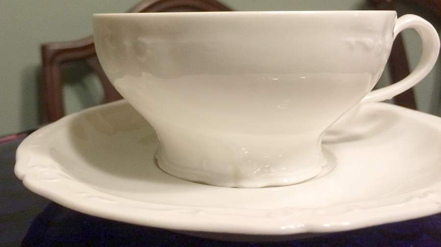 Schleiger 1007 Footed Cup & Saucer Set by Haviland-1