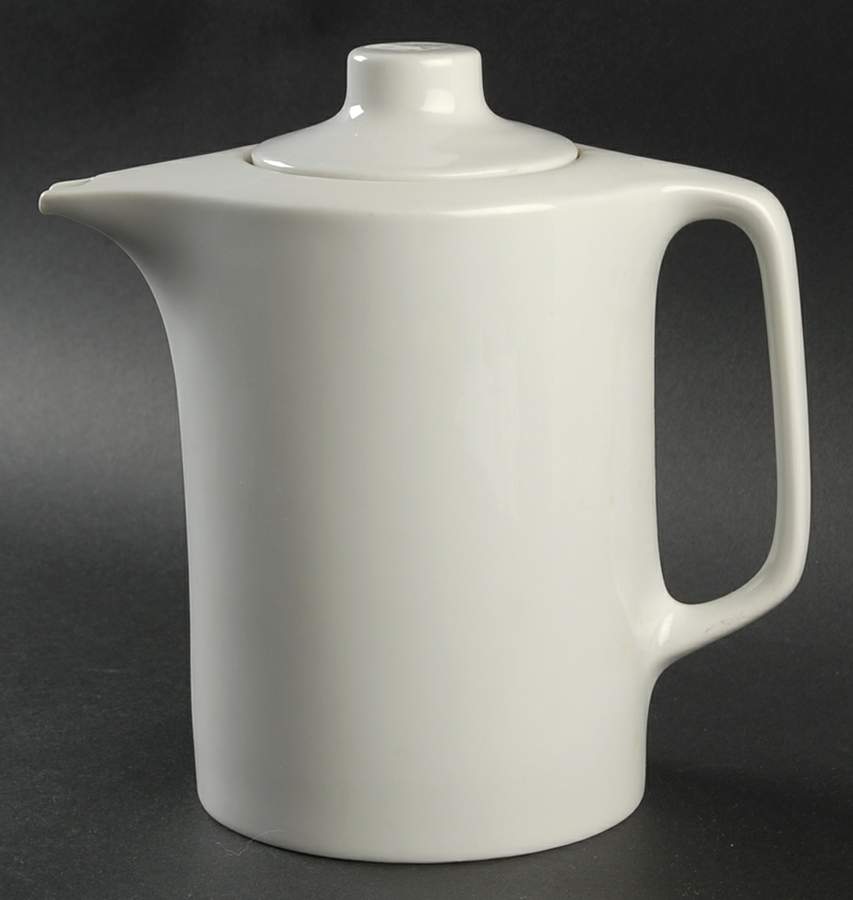 Novum White Teapot & Lid by Hutschenreuther-1