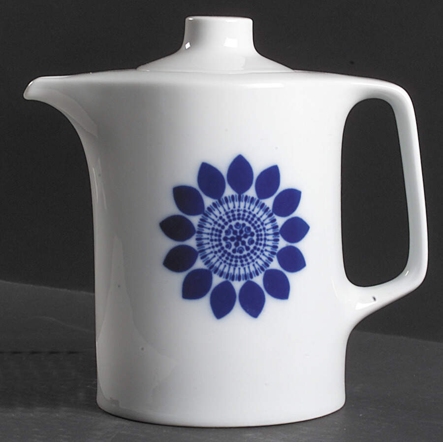 Blaue Sonne Coffee Pot & Lid by Hutschenreuther-1