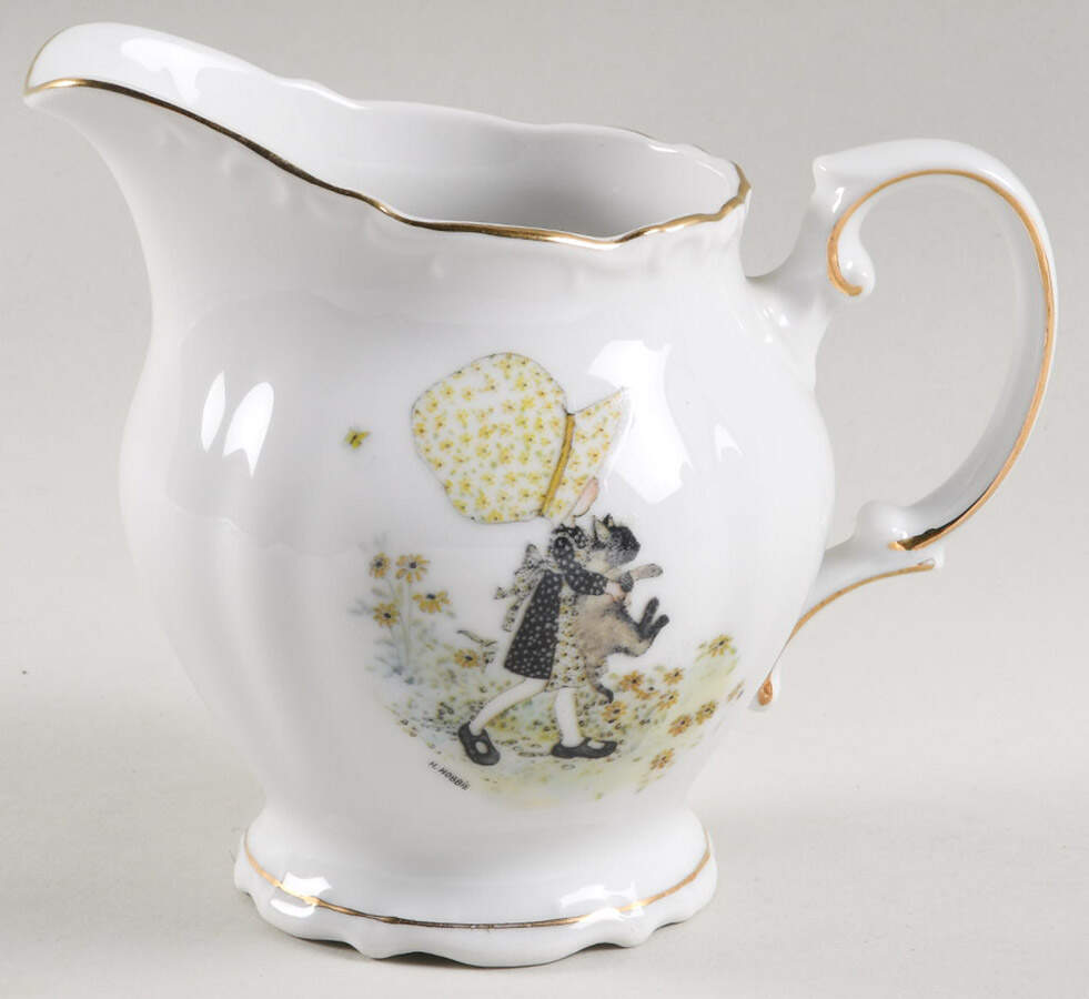 Girl with Cat Creamer by Holly Hobbie-1