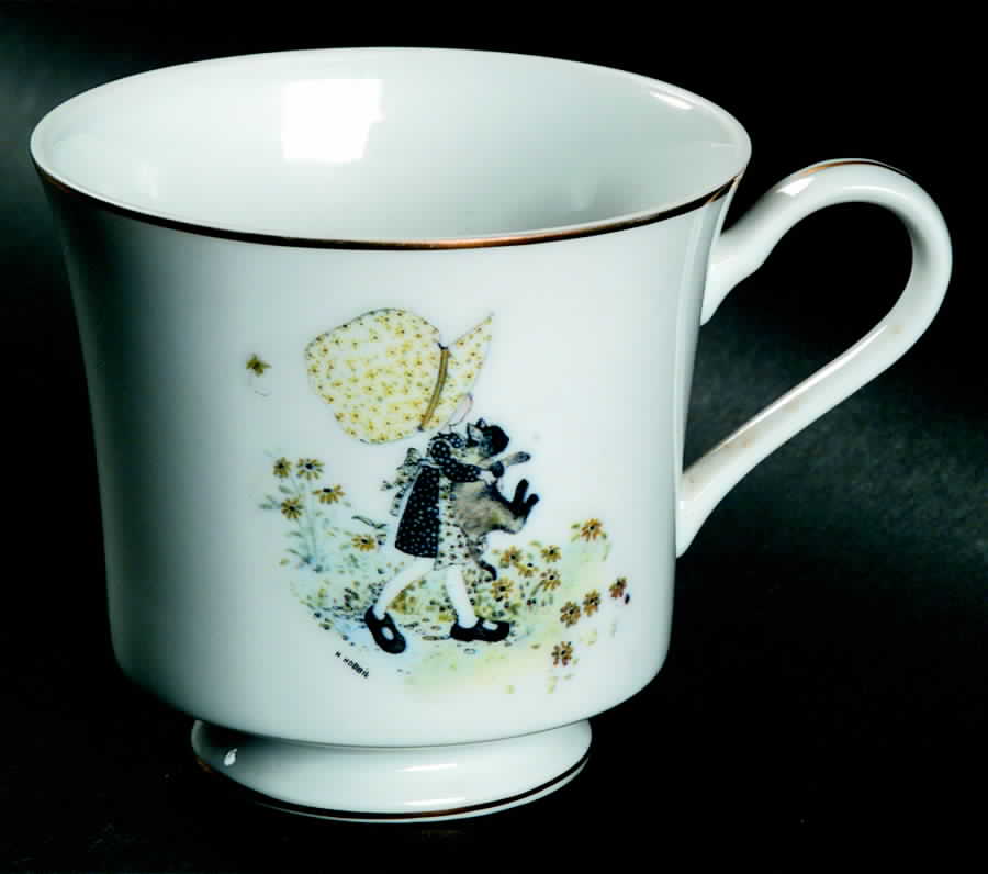 Girl with Cat Footed Cup by Holly Hobbie-1