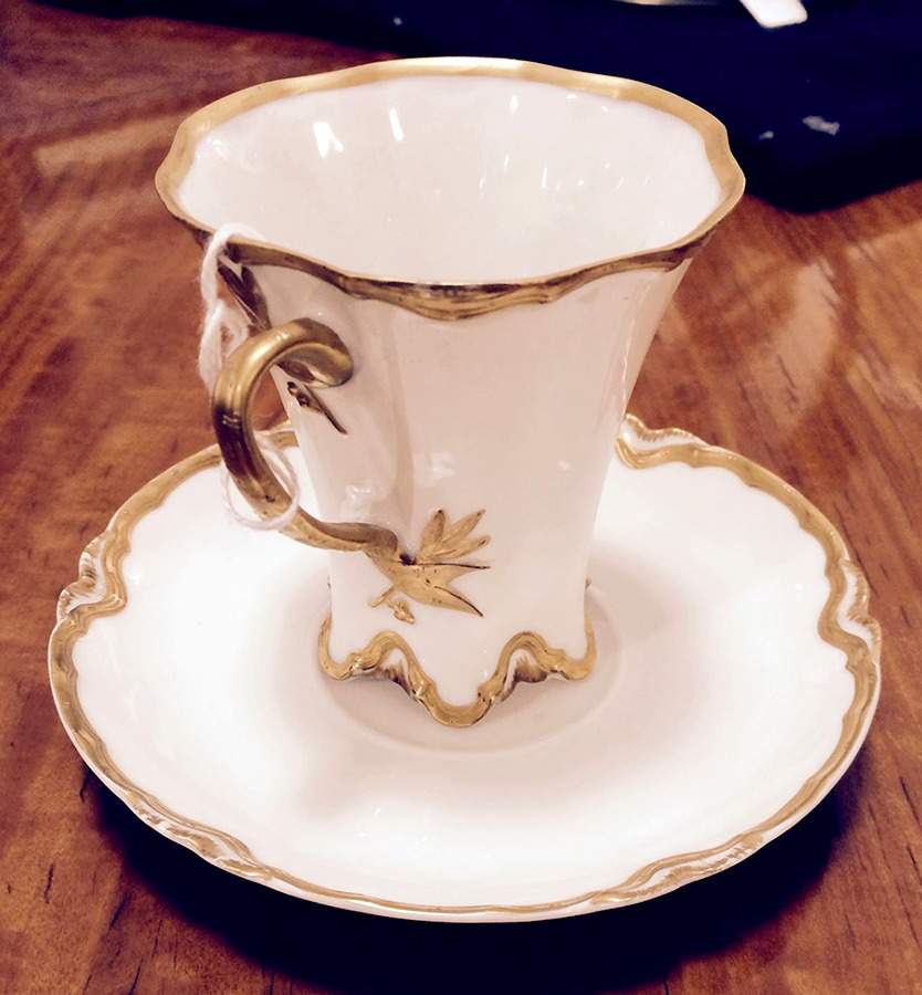 H728 Chocolate Cup & Saucer Set by Haviland-1