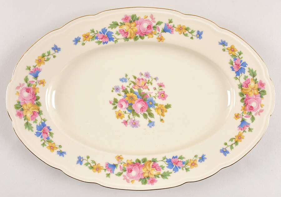 HWC2 13" Oval Serving Platter by HW (Germany, Czech)-1