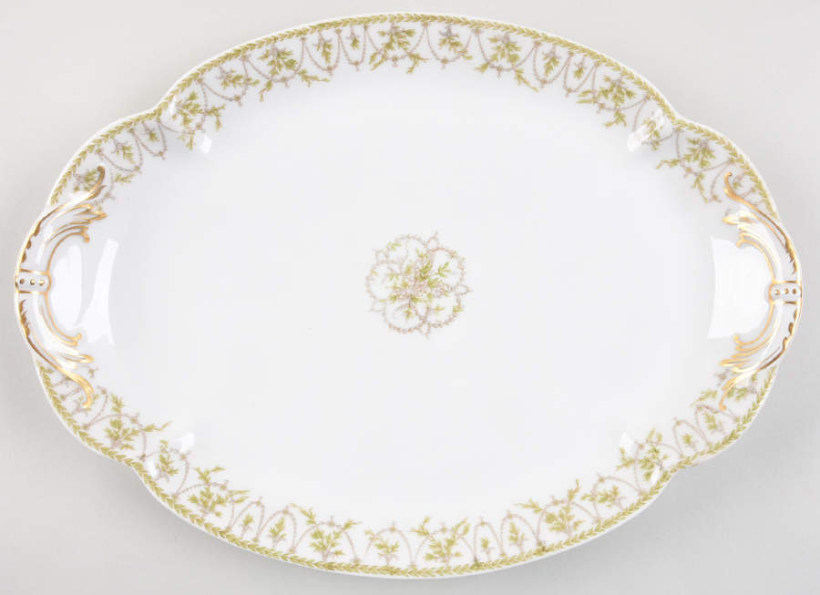 H729 13" Oval Serving Platter by Haviland-1