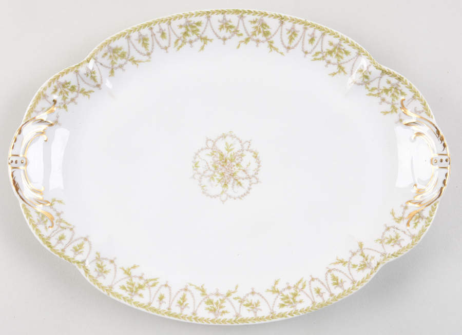 H729 11" Oval Serving Platter by Haviland-1