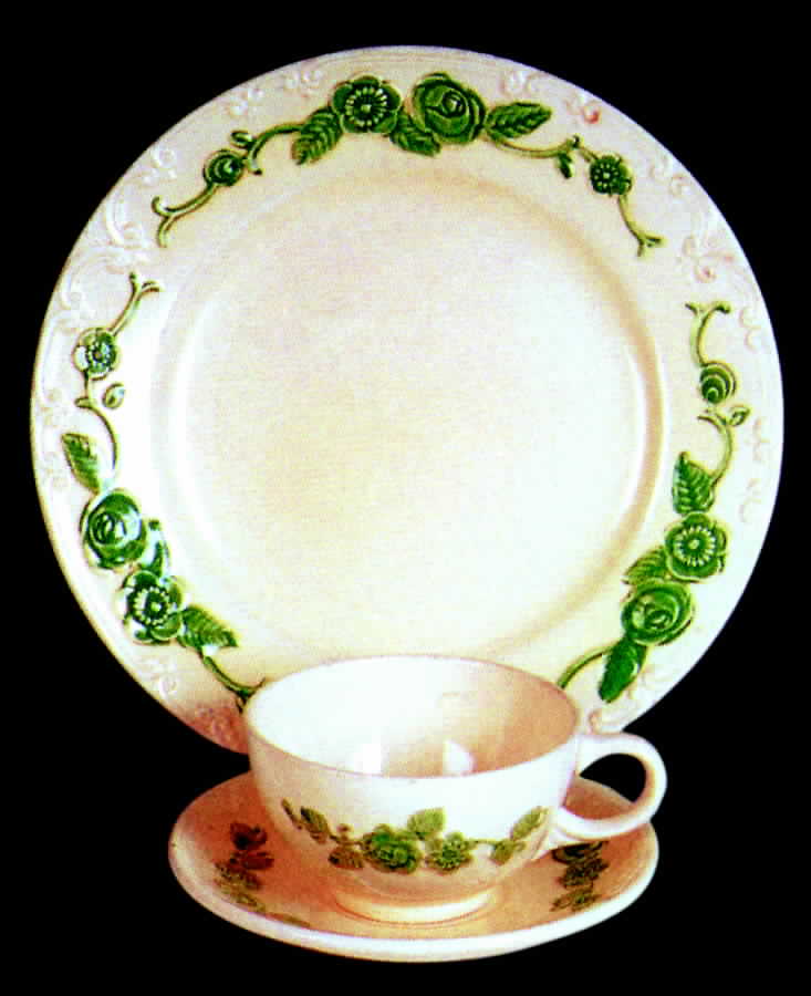 HLC896 Footed Cup & Saucer Set by Homer Laughlin -1