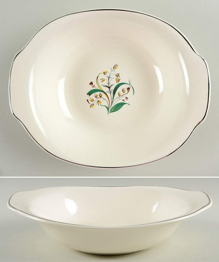 Rita 9" Oval Vegetable Bowl by Harmony House China-1